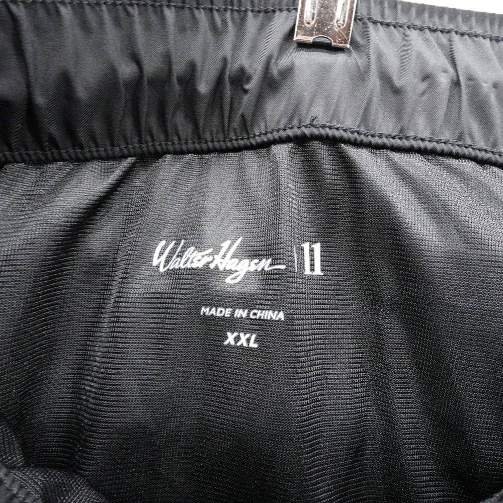 Walter Hagen Perfect 11 Rain Pants XXL Men Black Elastic Waist Zip Ankle NEW $70